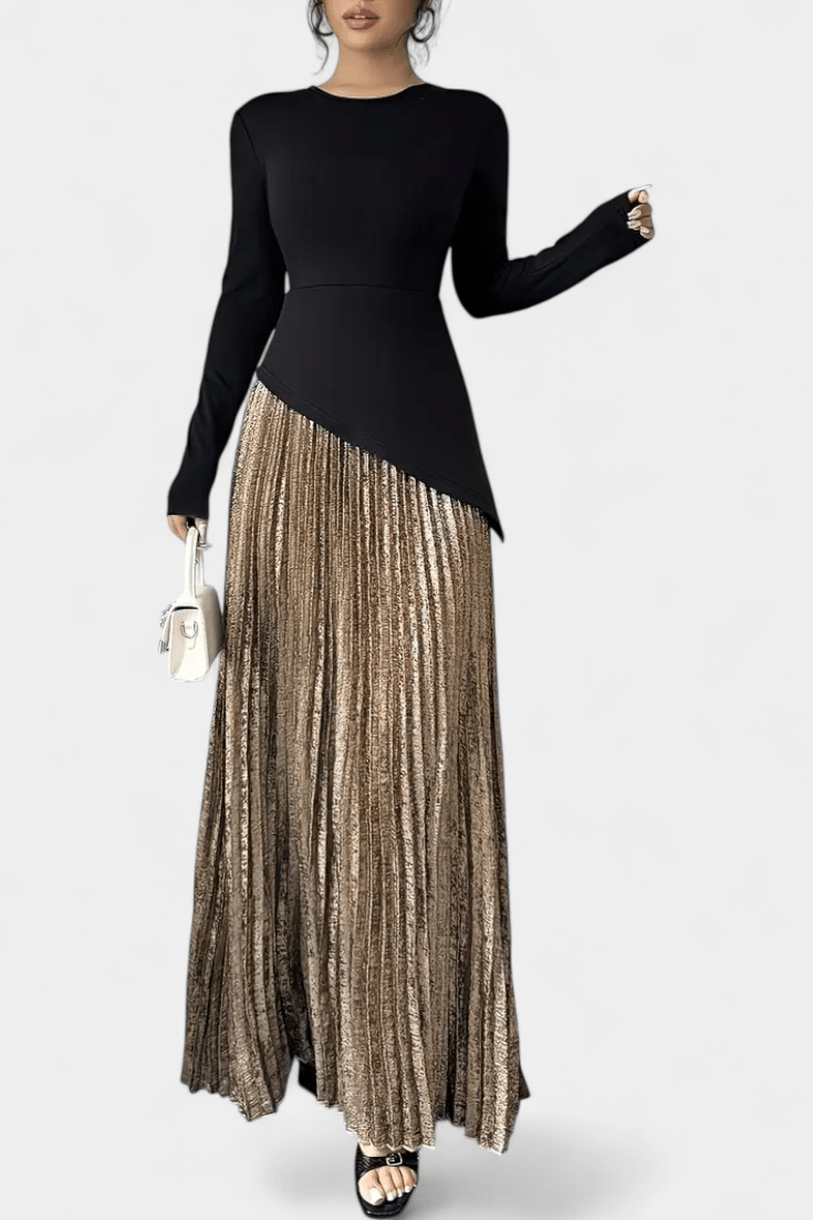 Elin | Farveblok kjole