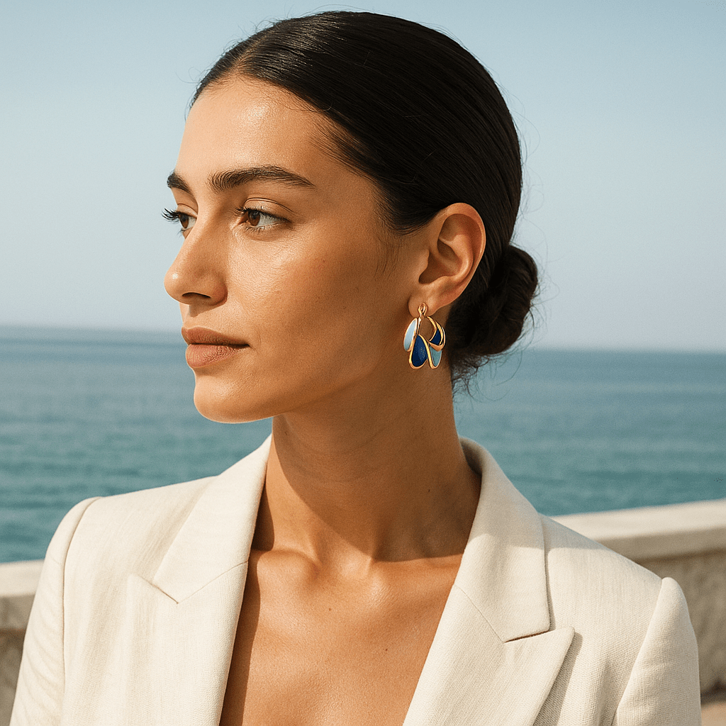 Kirstine | Emalje øreringe