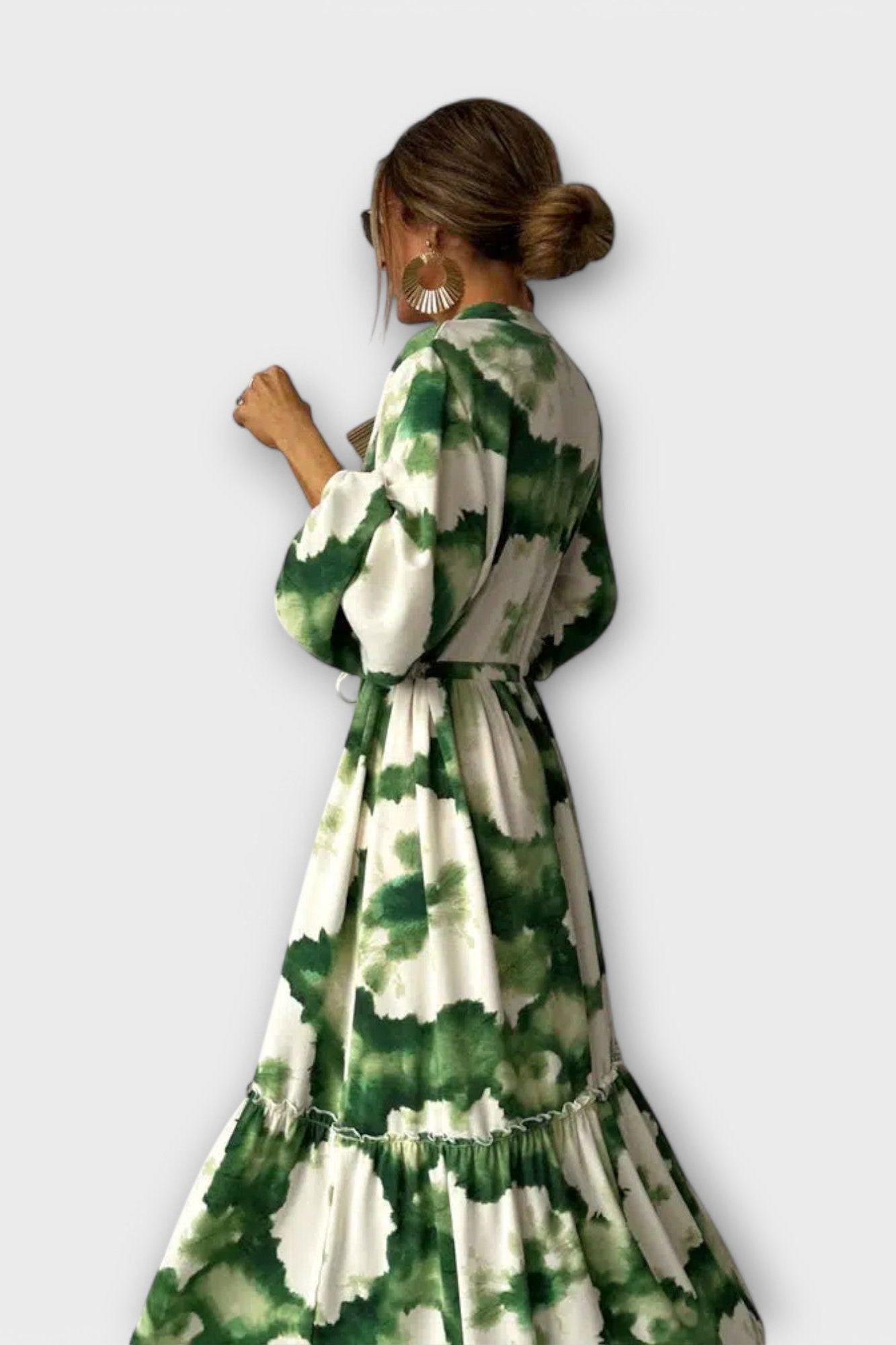 Luna | Blomstret maxikjole