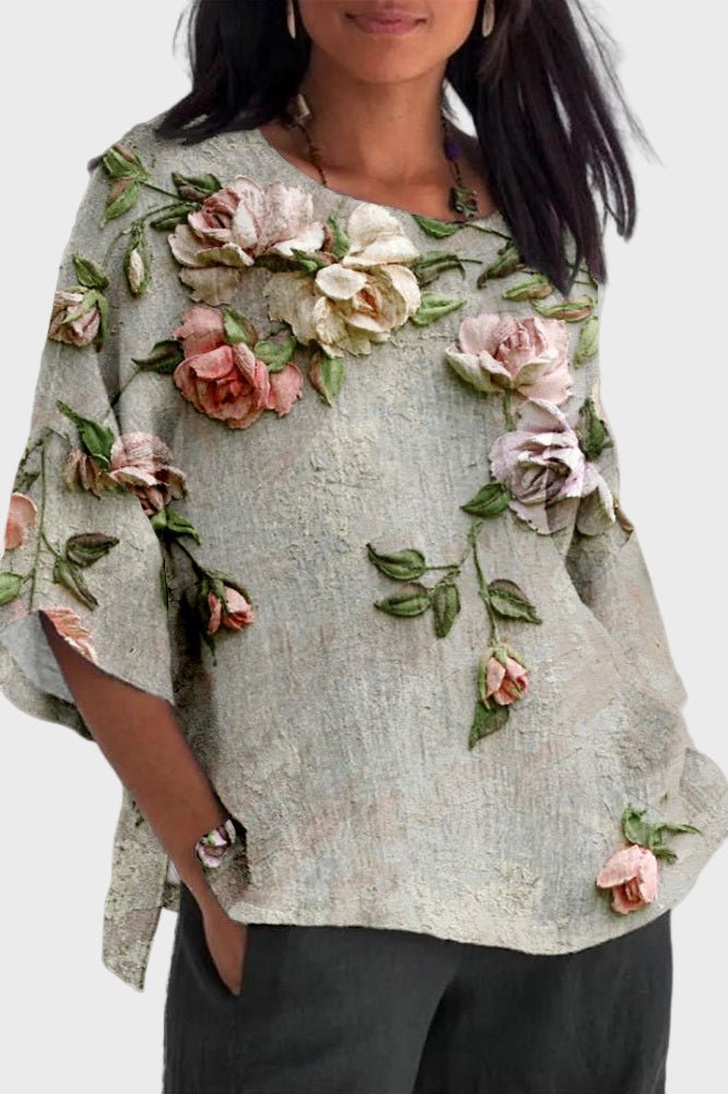 Malina | Blomstret top