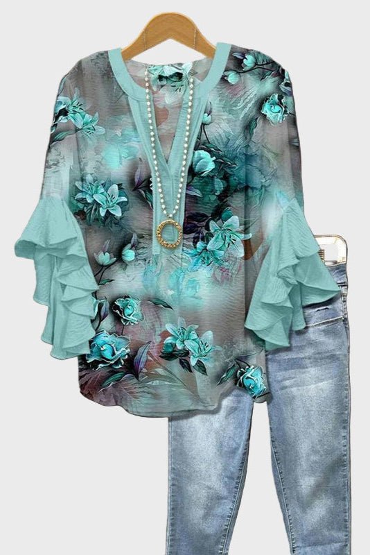 Viola | Turkis Bluse