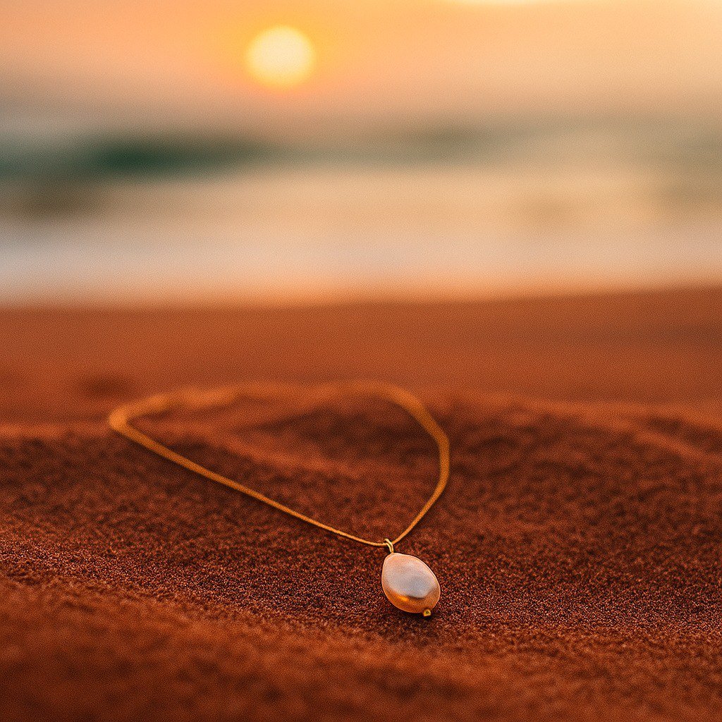 Freja | Guldkantet Halskæde