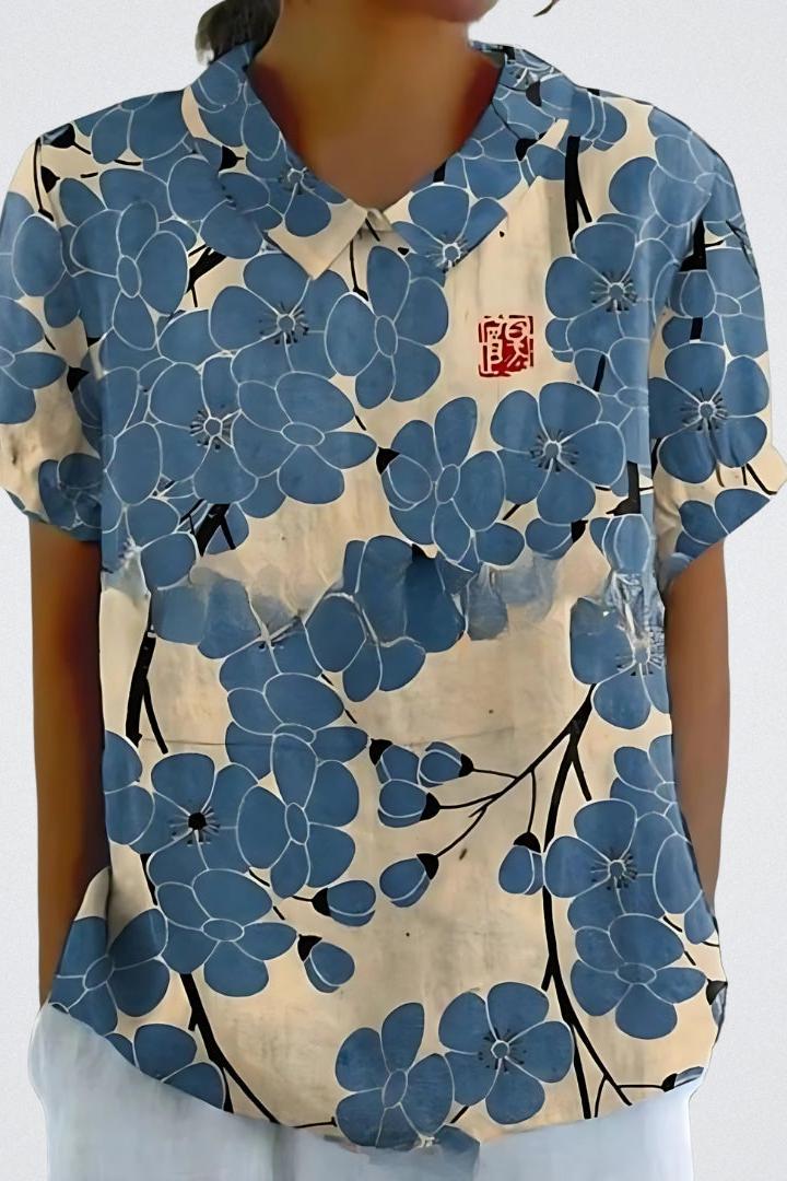 Selma | Blomstret bluse