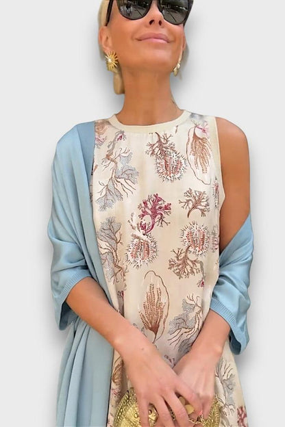 Signe | Blomstret langkjole